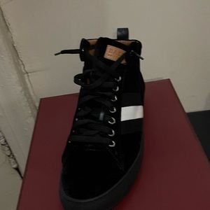 Bally black suede size 11